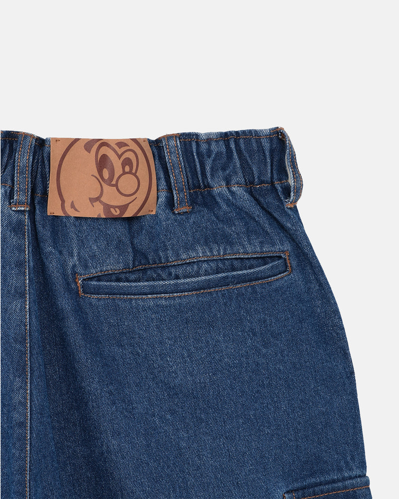 Denim Baggy Cargo Pant