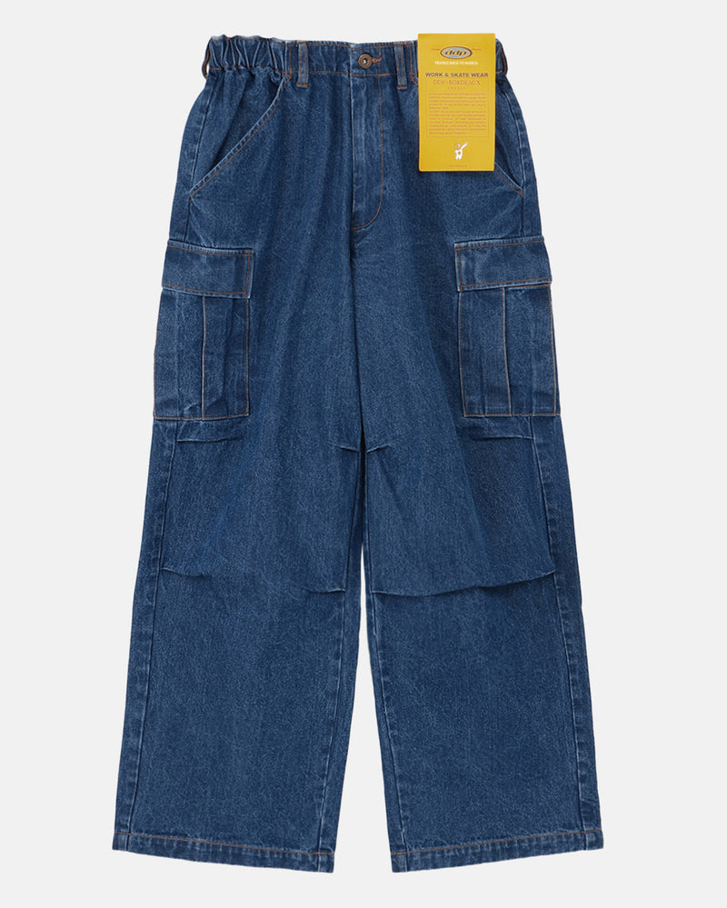 Denim Baggy Cargo Pant